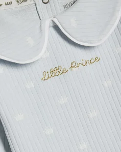 Baby Boys Blue Little Prince Outfit Set