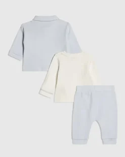 Baby Boys Blue Shacket Set