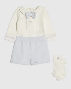 Baby Boys Blue Smart Bloomer Set