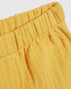 Baby Boys Orange Tiger Cheesecloth Shirt Set