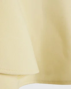 Baby Girls Yellow Frill Sleeve Bow Dress