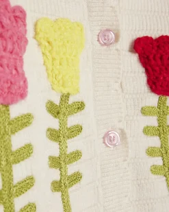 Baby Girls Yellow Tulip Knit Bloomer Set