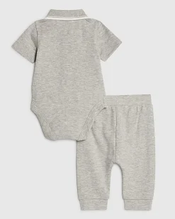 Baby Grey Bodysuit Set