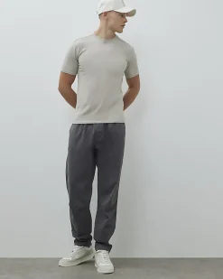 Beige Essential Muscle Fit Stretch T-Shirt