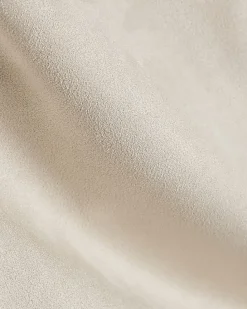 Beige Faux Suede Shorts