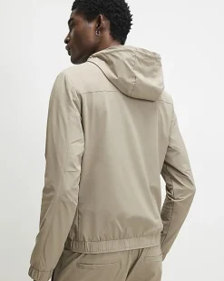 Beige Hooded Jacket