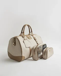 Beige Monogram Barrell Bundle Bag