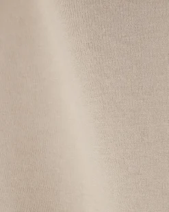 Beige Oversized Fit Crew Neck T-Shirt