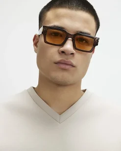 Beige Oversized Fit Premium V Neck T-Shirt