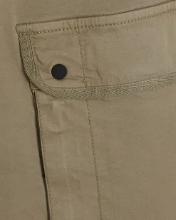 Beige Regular Fit Cargo Trousers