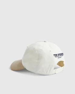 Beige Script Embroidery Cap