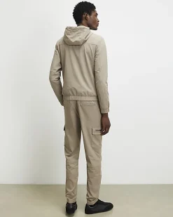 Beige Skinny Fit Cargo Trousers