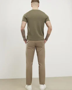 Beige Skinny Fit Chino Trousers