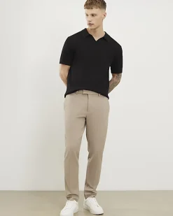 Beige Skinny Fit Elasticated Trousers