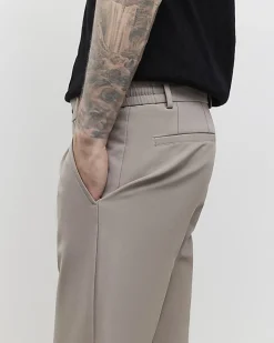 Beige Skinny Fit Trousers