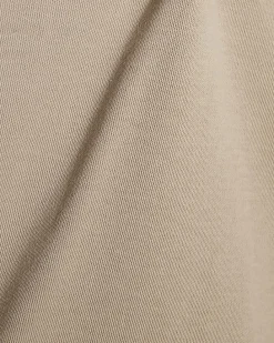 Beige Slim Fit Interlock Crew Neck T-Shirt