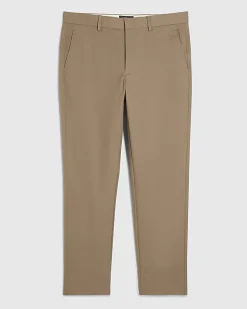 Beige Slim Fit Stretch Chino Trousers
