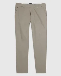 Beige Slim Fit Stretch Chino Trousers