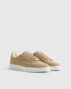 Beige Suede Trainers