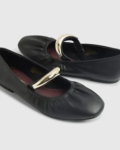 Black Bangle Flat Ballet Shoes