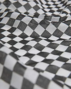 Black Check Bandana