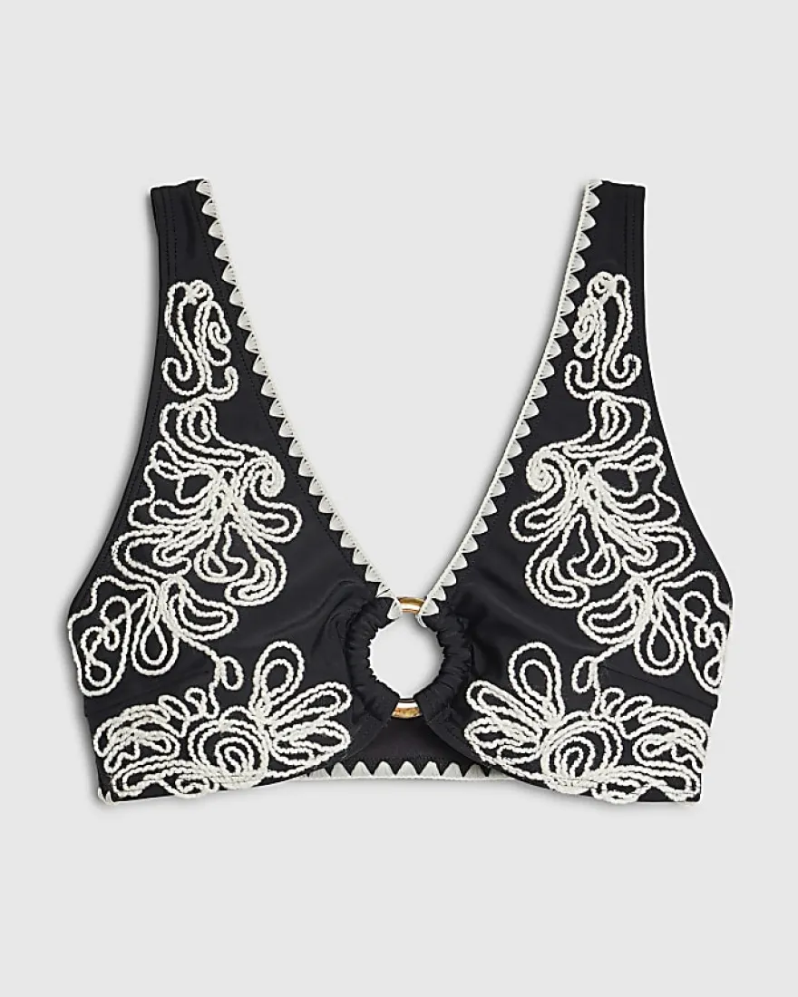 Black Cornelli Bikini Top