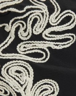 Black Cornelli Print Swimsuit