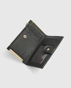 Black Embossed Monogram Mini Purse