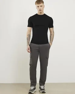 Black Essential Muscle Fit T-shirt 3 Pack