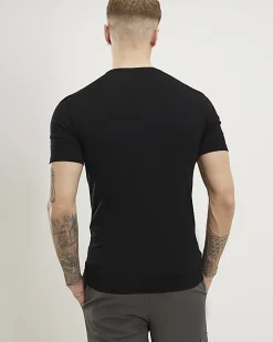 Black Essential Muscle Fit T-shirt 3 Pack