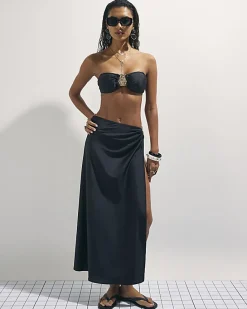 Black Hardware Maxi Sarong
