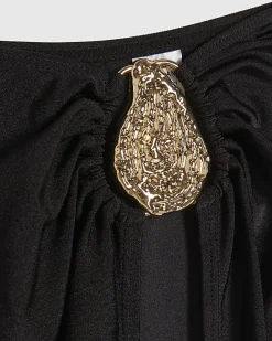 Black Hardware Maxi Sarong