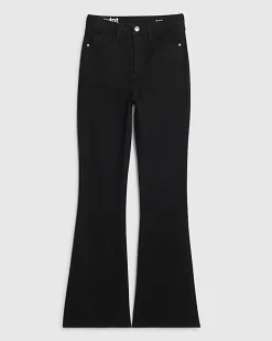Black High Waisted Sculpt Flare Jeans