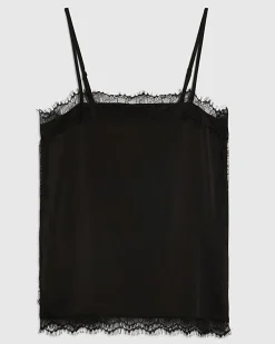 Black Lace Square Neck Cami