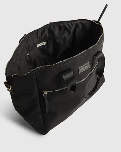 Black Large Webbing Strap Holdall Bag