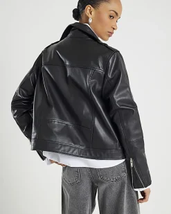 Black Leather Biker Jacket