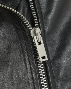 Black Leather Biker Jacket