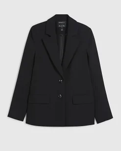 Black Long Sleeve Single Breasted Blazer