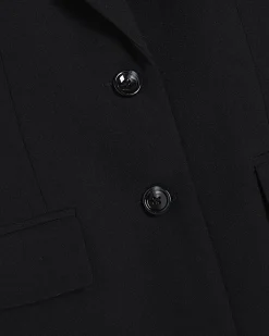 Black Long Sleeve Single Breasted Blazer