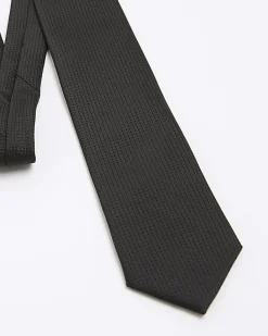 Black Micro Dot Tie