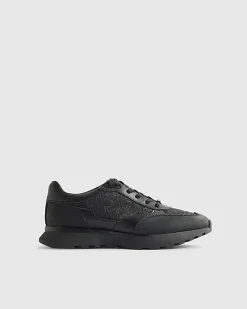 Black Monogram Runner Trainers