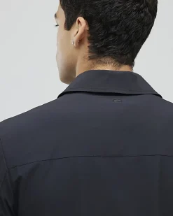 Black Muscle Fit Shacket