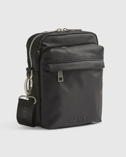 Black Nylon Cross Body Bag