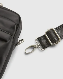 Black Nylon Cross Body Bag
