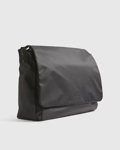 Black Nylon Messenger Bag