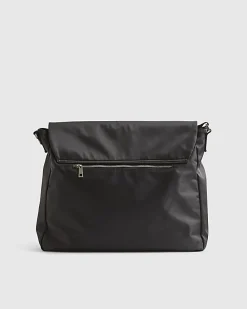 Black Nylon Messenger Bag