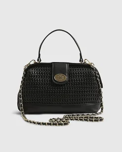 Black Open Weave Doctor Bag