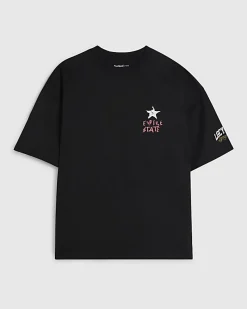 Black Oversized Fit Gods Own Boxing T-Shirt