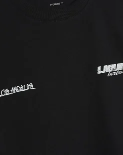 Black Oversized Fit Laguna Turbo T-Shirt