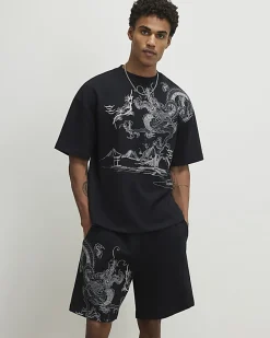 Black Oversized Japanese Heavyweight T-shirt